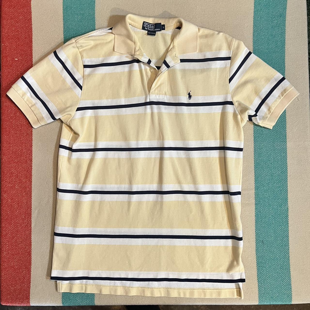 Vintage 90s Polo Shirt Mens Large Made in Hong