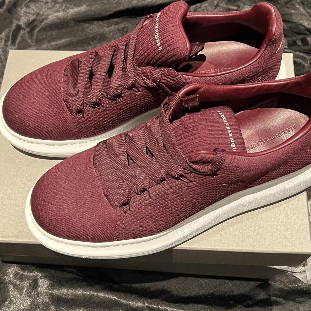 Excellent condition Alexander McQueen Burgundy Depop