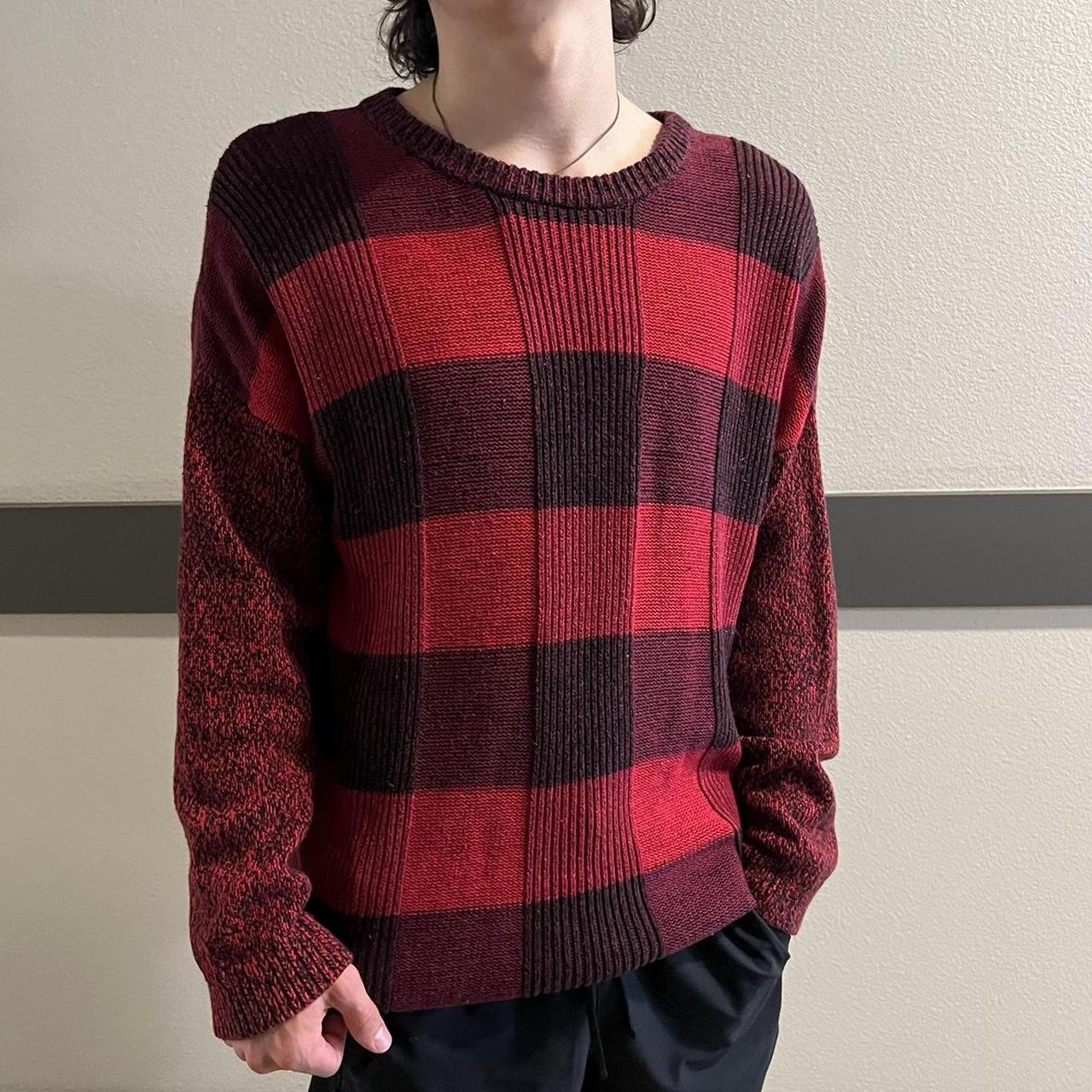 Men's buffalo clearance plaid sweater