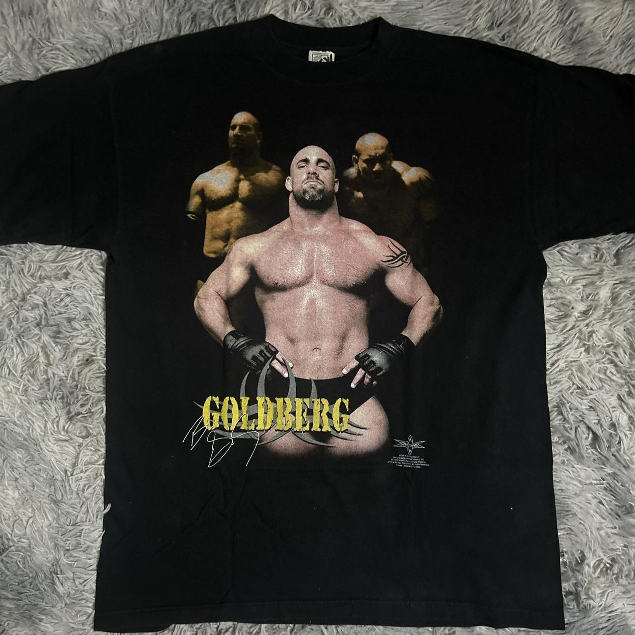 1999 Wcw Goldberg Tee XL Tee Vintage WWE WWF - Depop