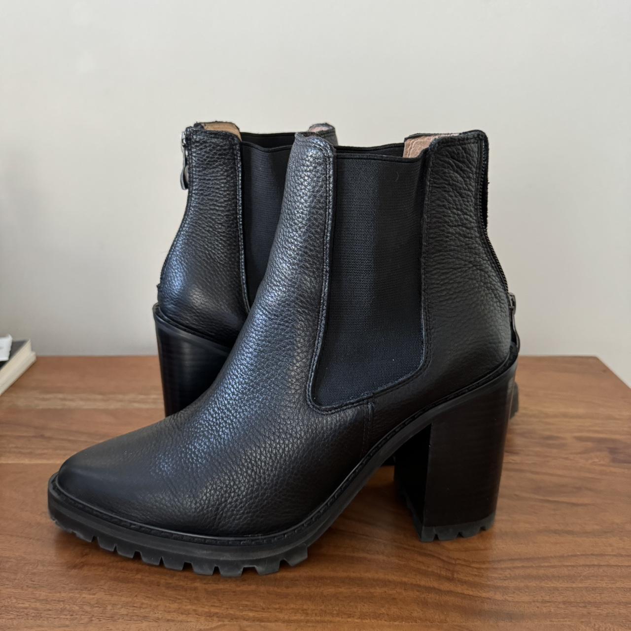 Jo Mercer black leather boots Only worn very small... Depop