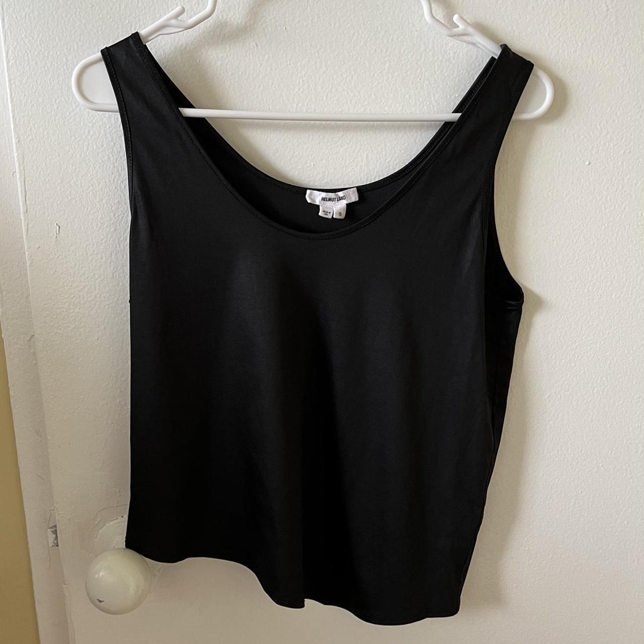 トップス helmut lang asymmetry tank top unisex Helmut Lang 2003 Deconstructed Tank Top with Extended Hem