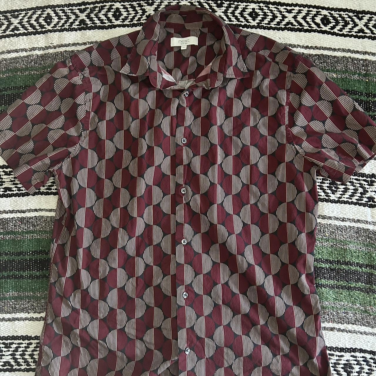 Vintage Supreme Polyester short sleeve button down - Depop