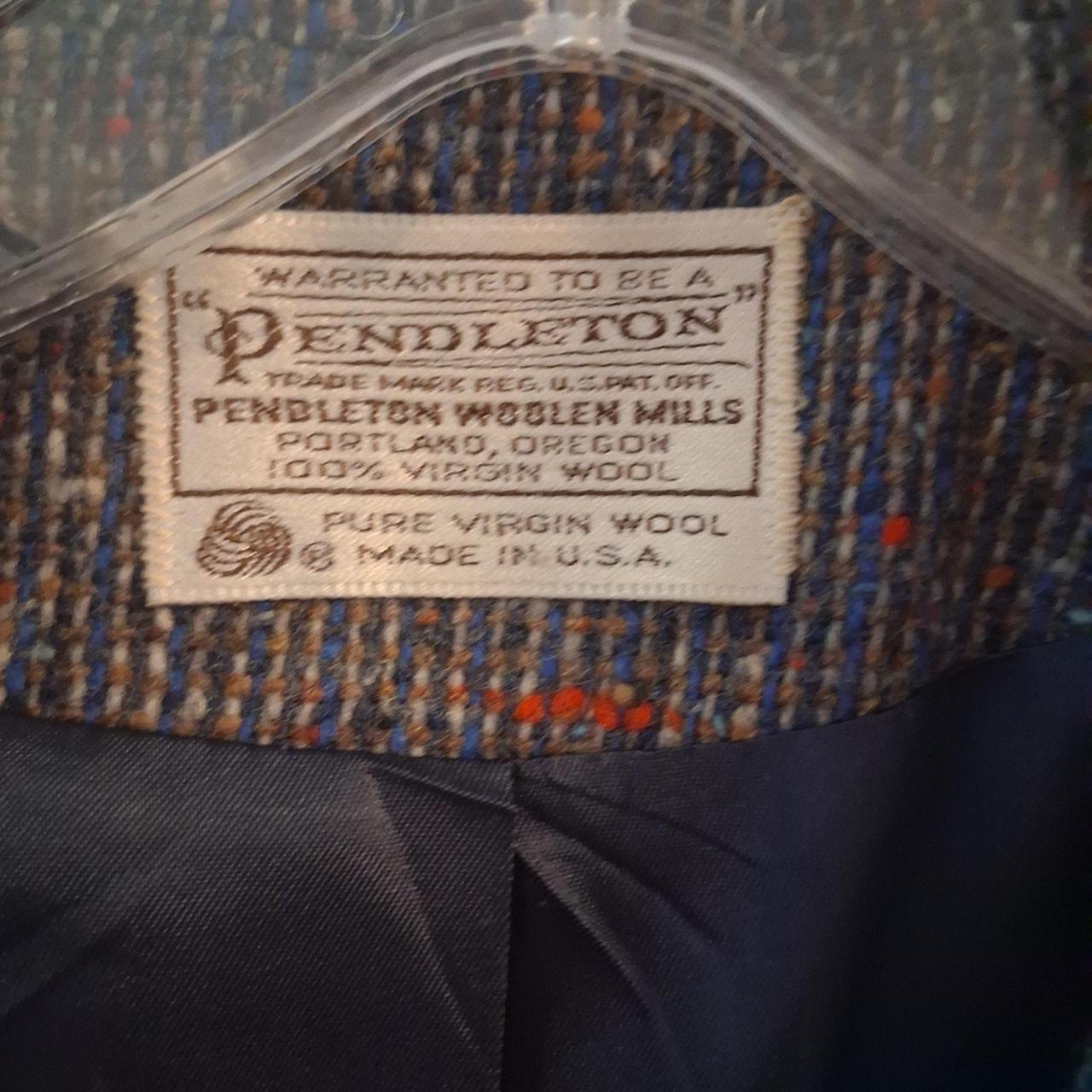 Pendleton Women's Jacket - Black/Blue - M – Vinta… - image 6