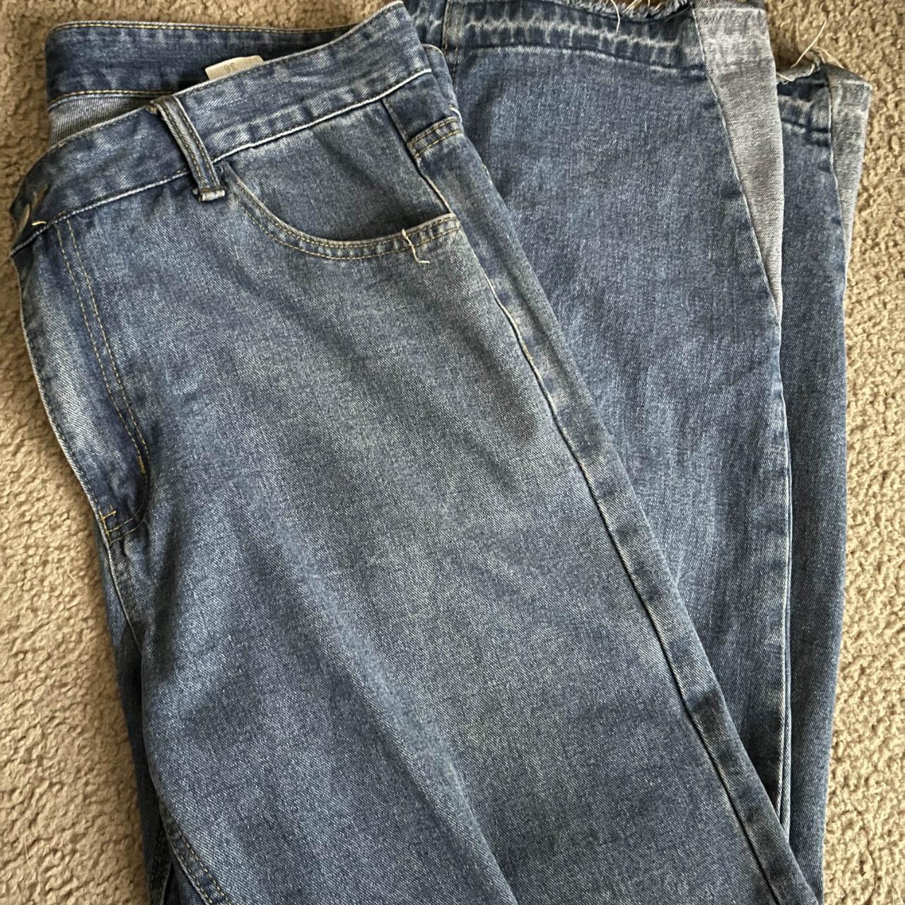 JNCO Men's Wide leg Distressed Jeans - Blue/Navy … - image 2