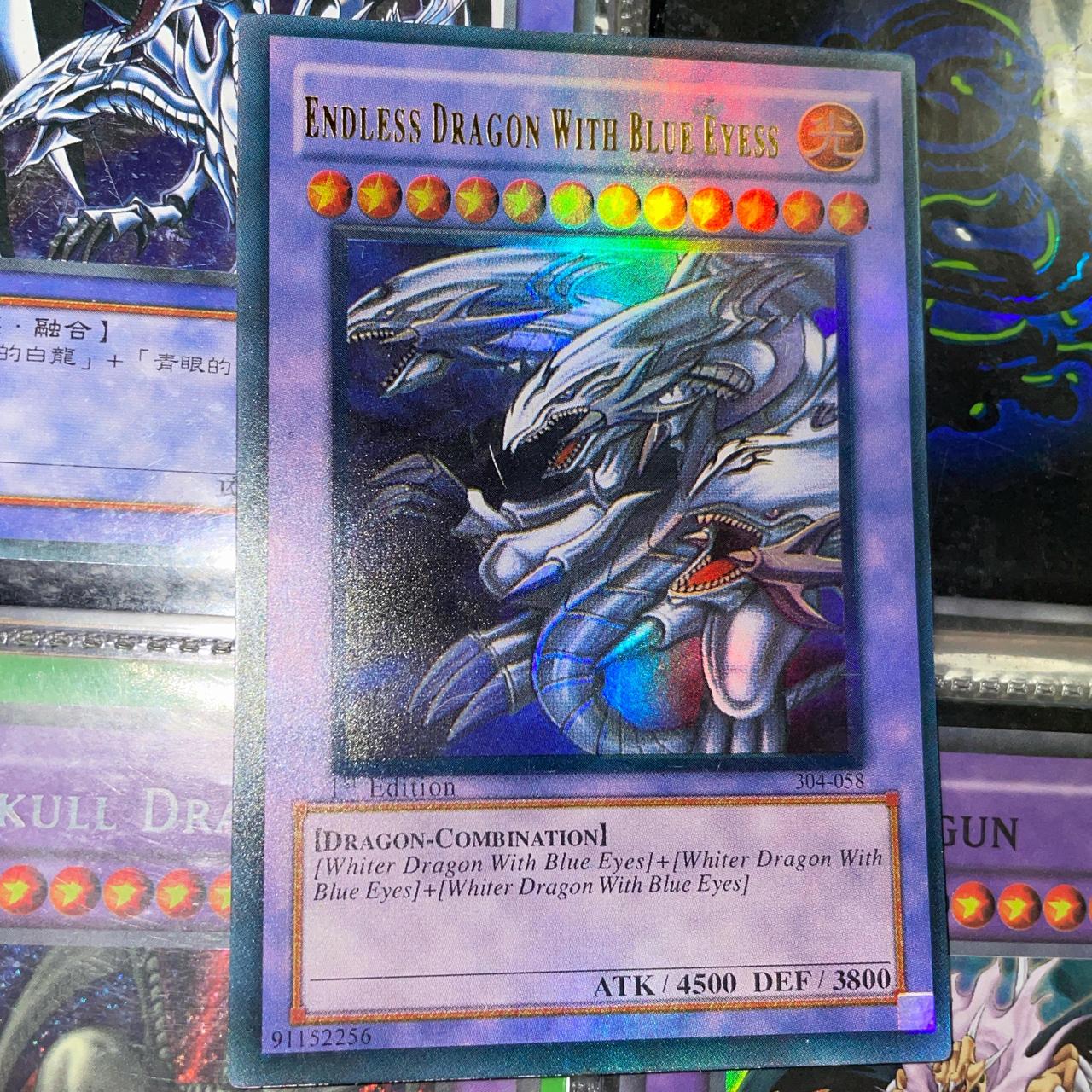 Endless Dragon With Blue Eyess 1st Edition 304-058 | Depop