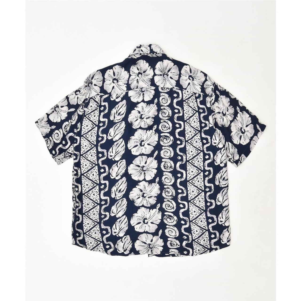 Hunter Men's Navy and Blue T-shirt (2)
