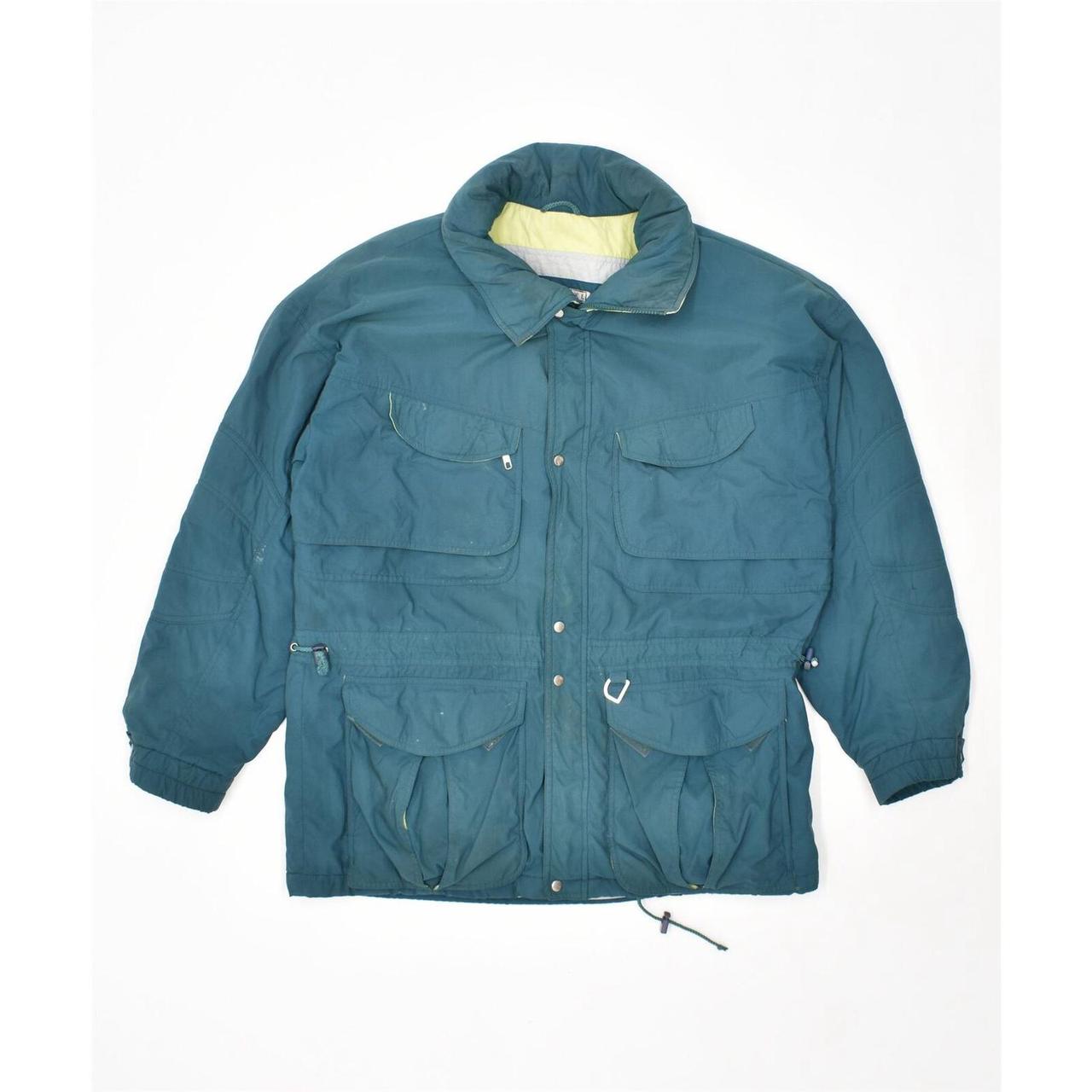 SCHOFFEL Mens Utility Jacket EU 52 XL Turquoise... - Depop