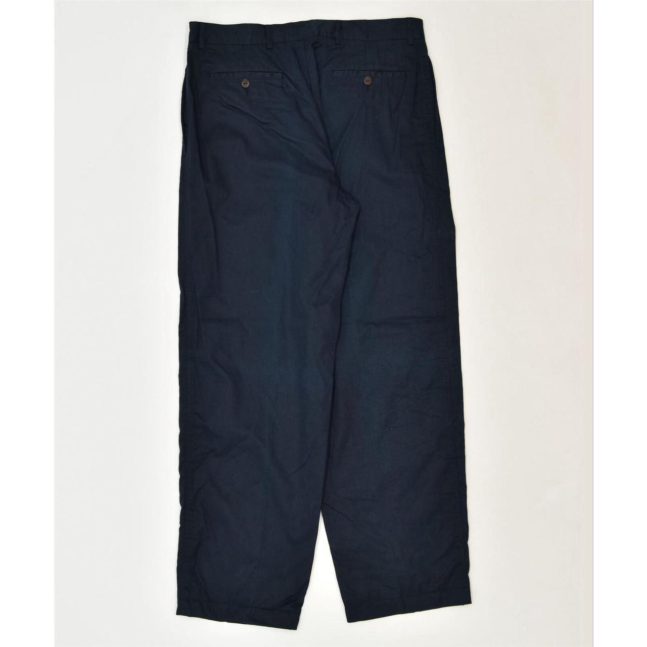 Chinon Men's Navy and Blue Trousers (2)