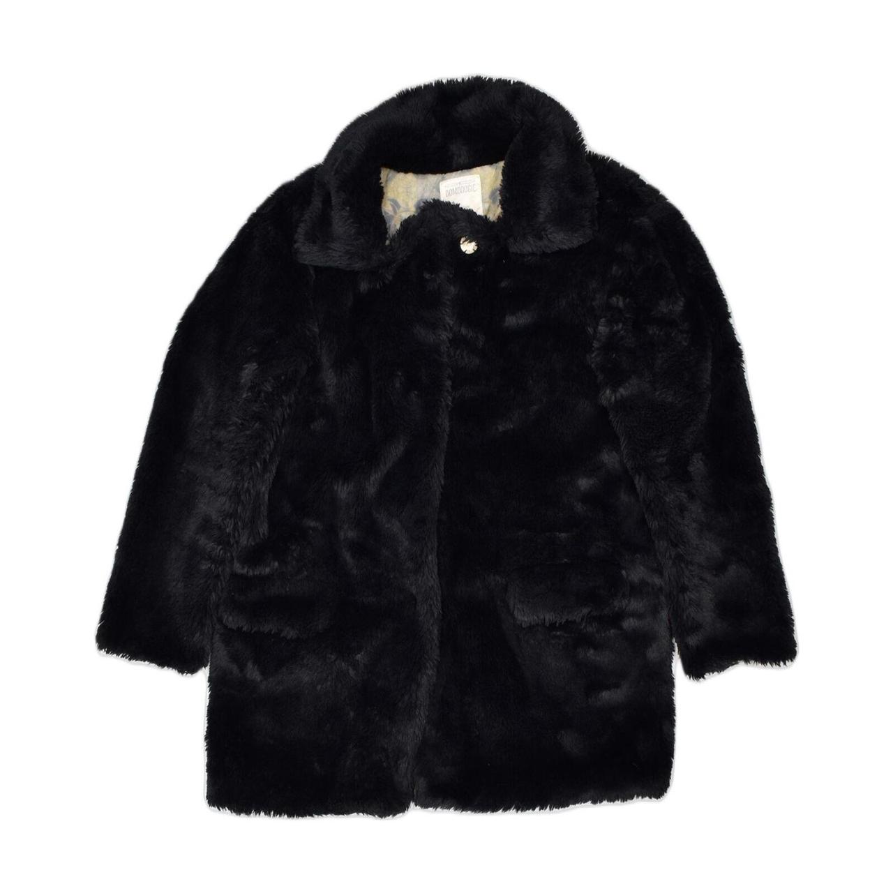 BOMBOOGIE Womens Oversized Faux Fur Overcoat US 4... - Depop