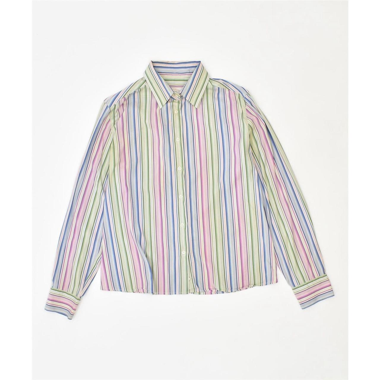 PAUL & SHARK Womens Shirt IT 42 Medium Multicoloured... - Depop