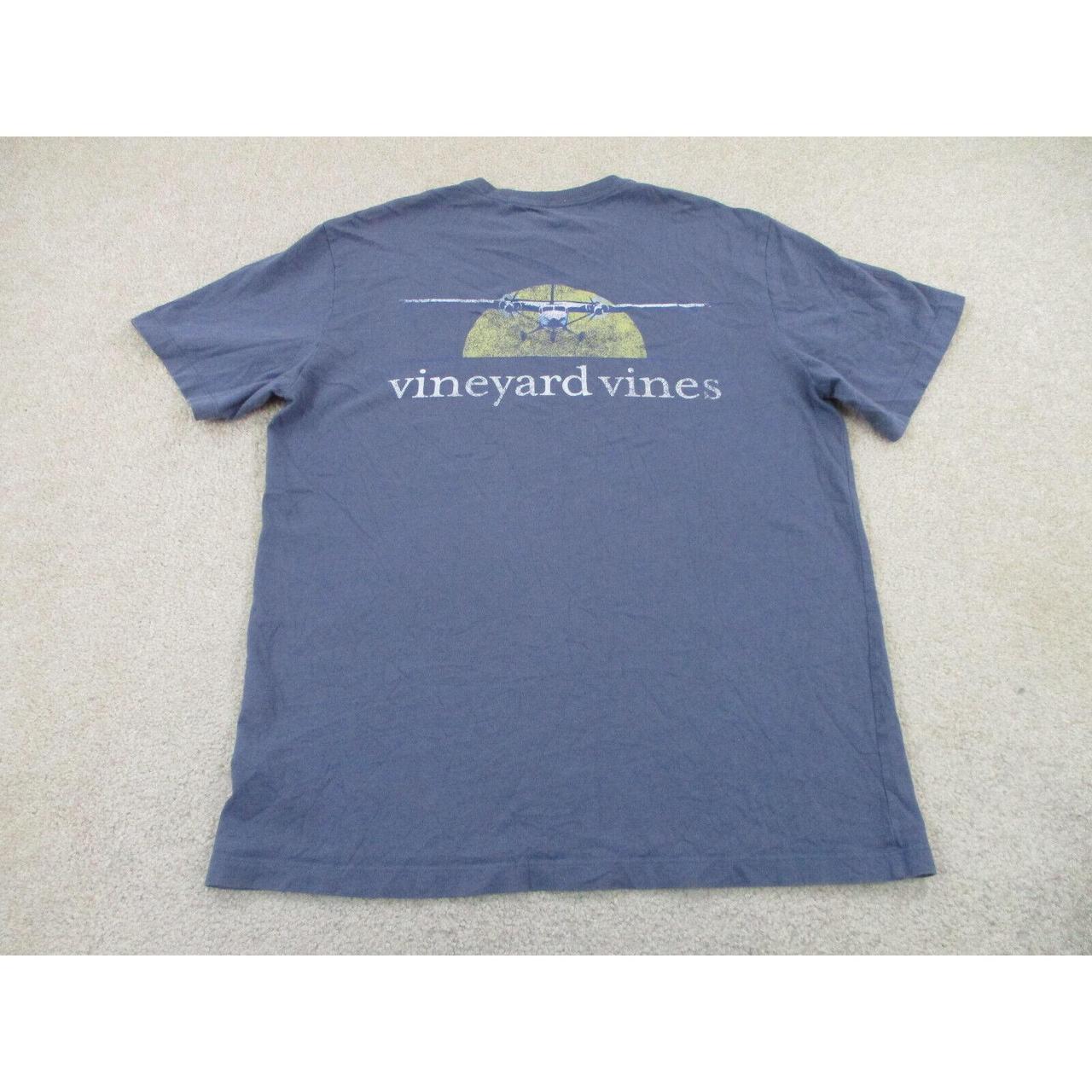 Vineyard Vines Blue/Yellow T-Shirt with shirt - Depop