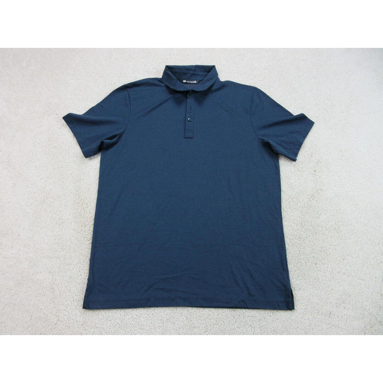 Travis Mathew Polo Shirt Adult Large Blue... - Depop