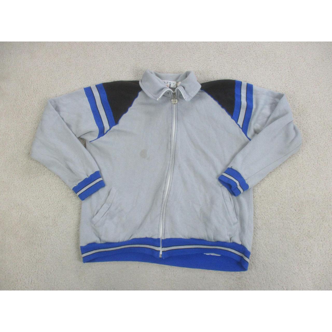 VINTAGE Wilson Sweater Adult Large Gray Blue Spell... - Depop