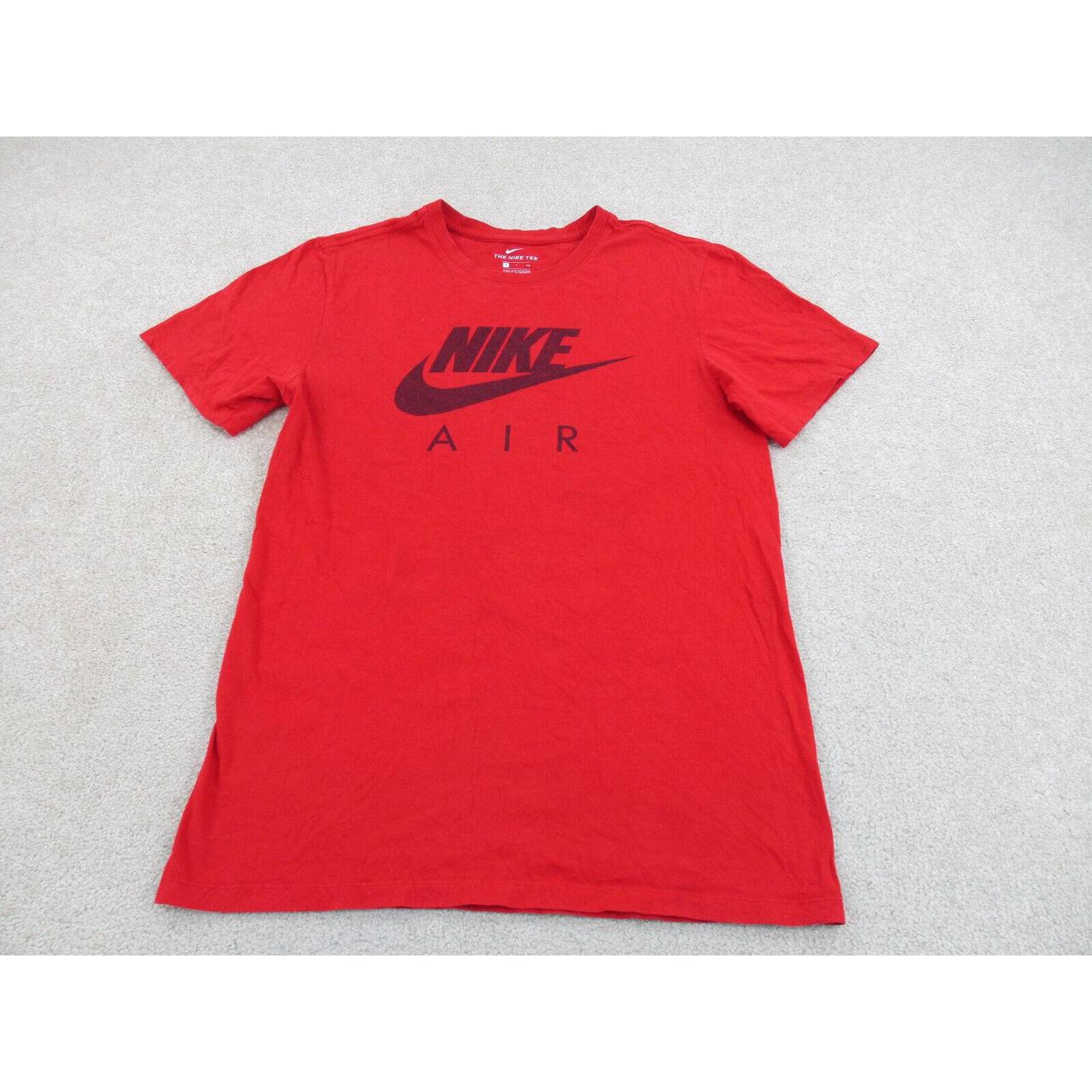 Nike Men's Red and Black Shirt | Depop