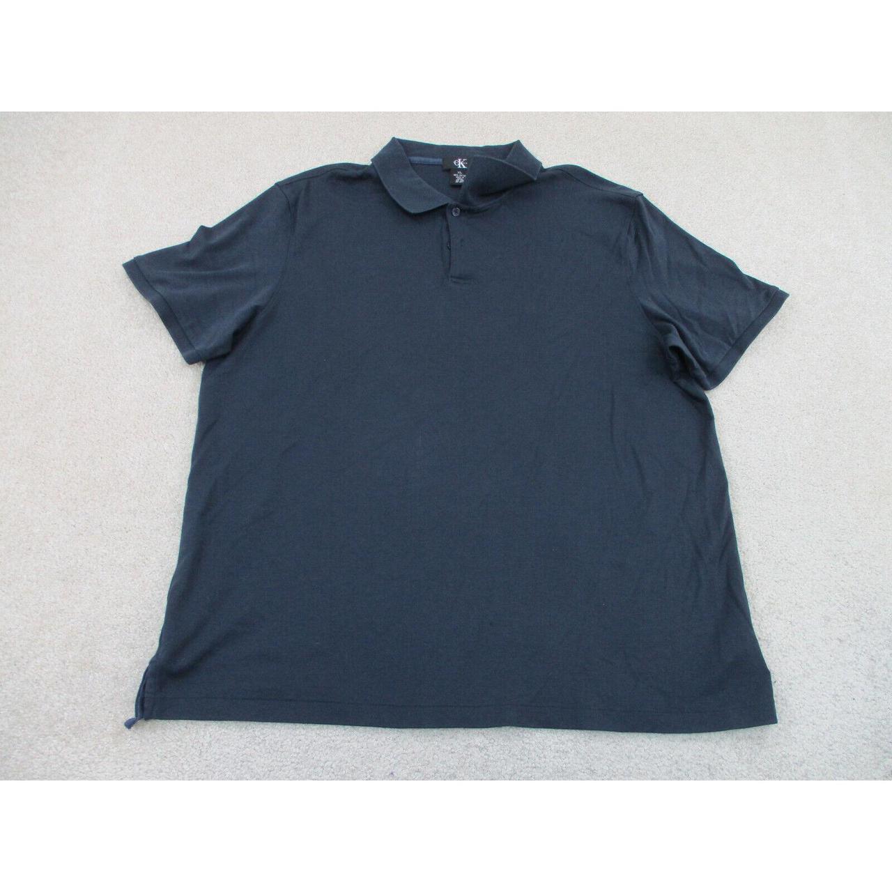 Calvin Klein Men's Blue Polo-shirts | Depop