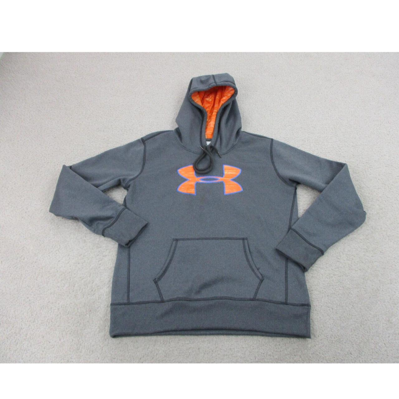 Under armour gray and deals orange hoodie