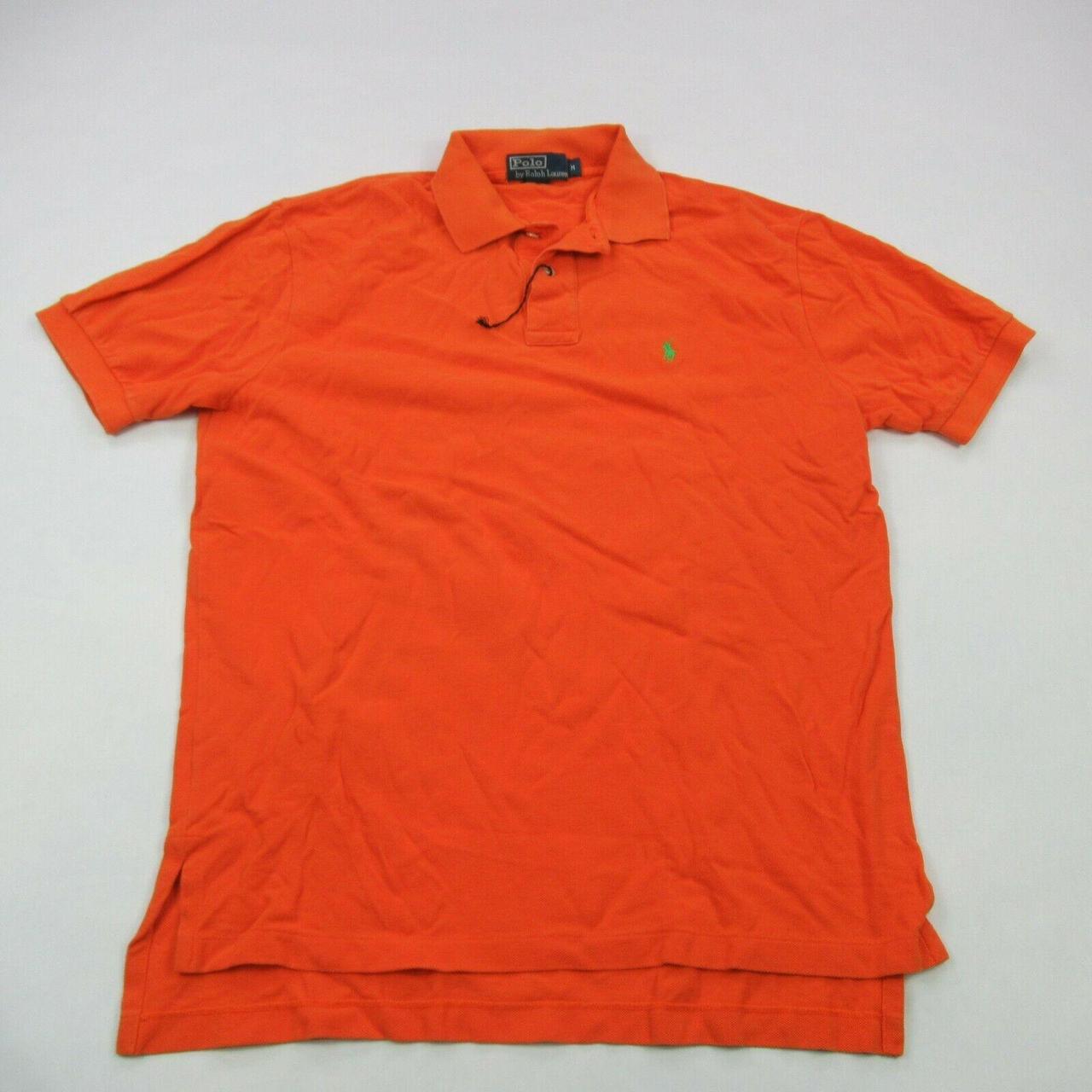 Polo Ralph Lauren Shirt Mens Medium Golf Polo Orange Depop 4372