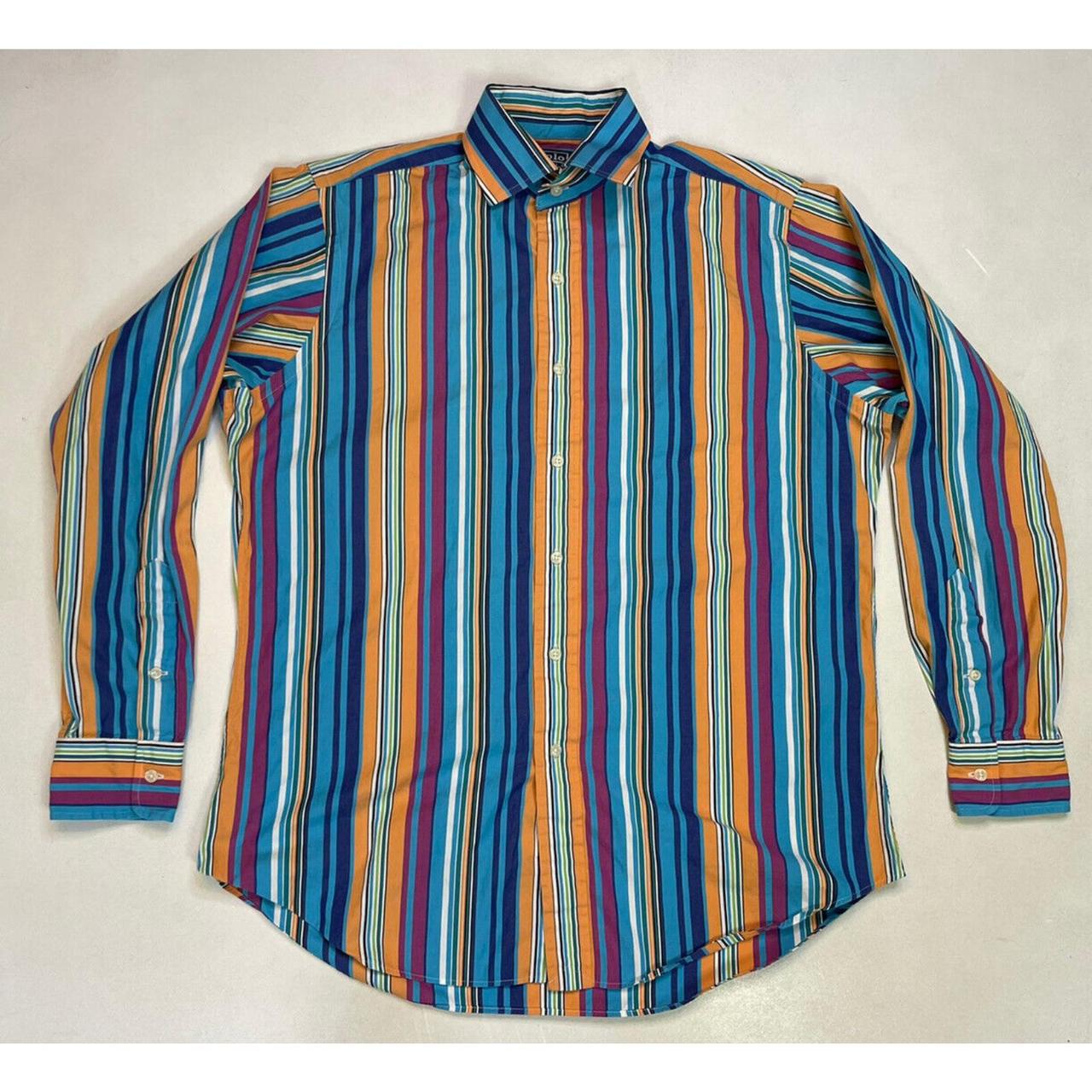 Polo Ralph Lauren Regent Striped Shirt Men Classic... - Depop