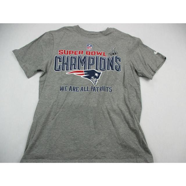 New England Patriots Shirt Adult Medium Gray NFL - Depop