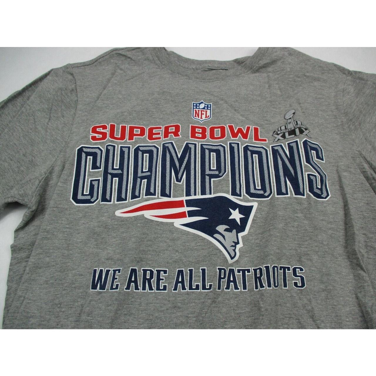 New England Patriots Shirt Adult Medium Gray NFL - Depop