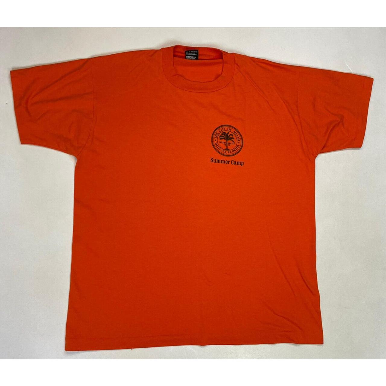 Fruit of the Loom Men's Orange T-shirt | Depop