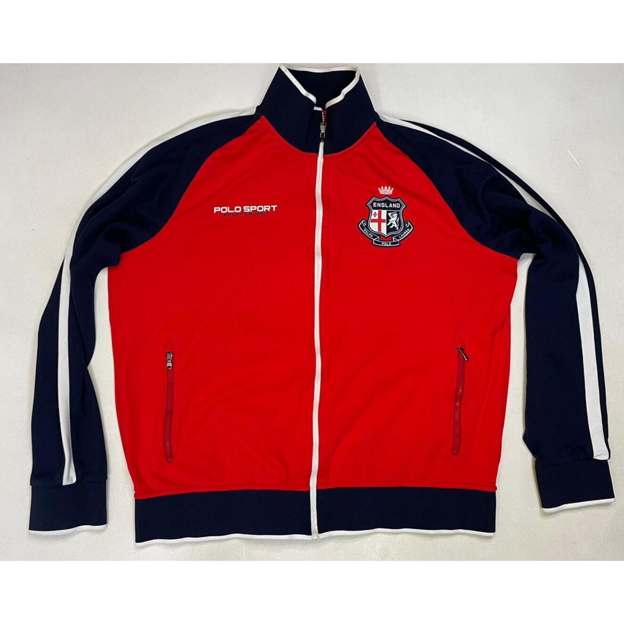 Polo Ralph Lauren Men's Blue and Red Poloshirts Depop