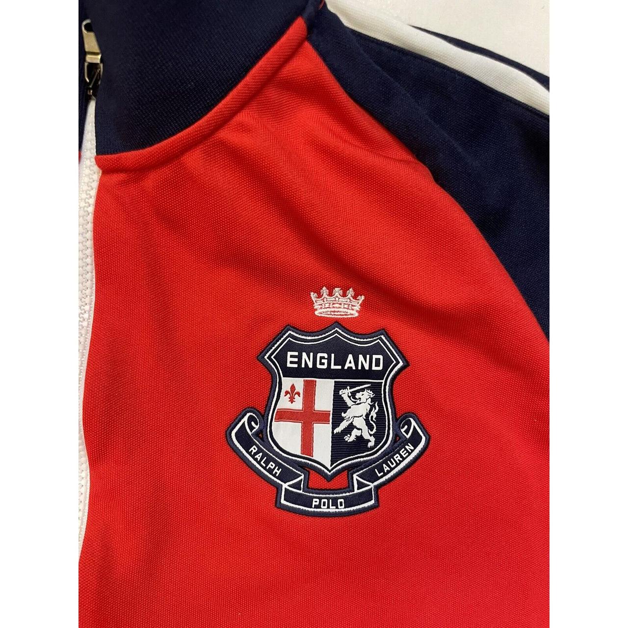 Polo Ralph Lauren Men's Blue and Red Poloshirts Depop