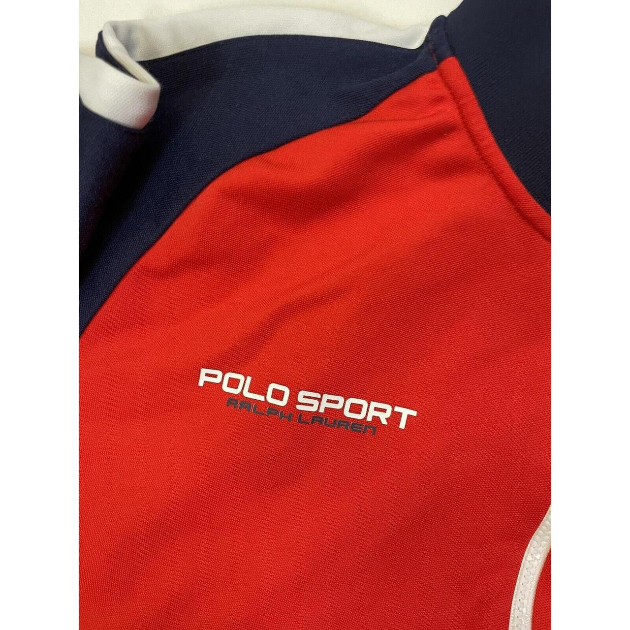 Polo Ralph Lauren Men's Blue and Red Poloshirts Depop