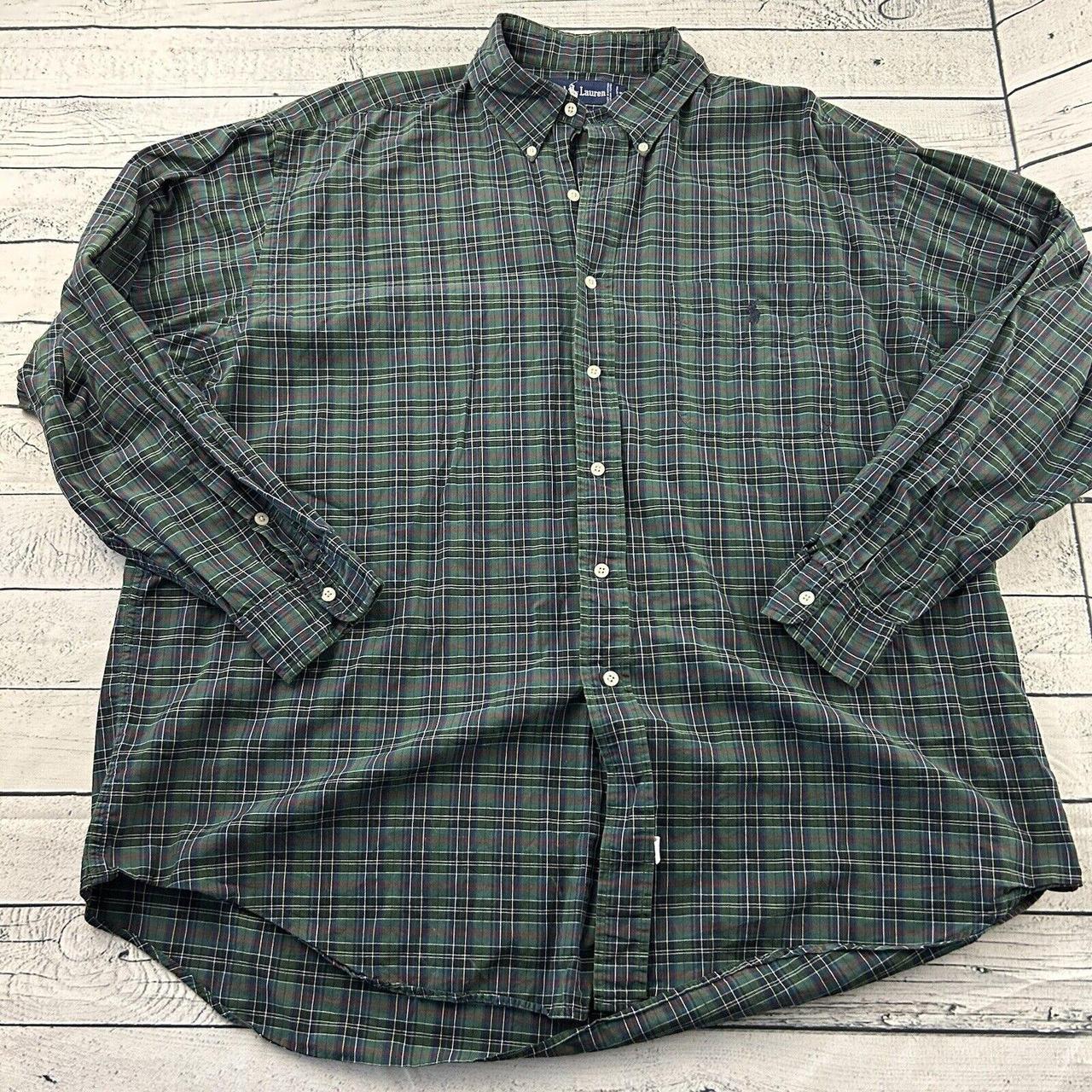 Polo Ralph Lauren The Big Shirt Plaid Long Sleeve... - Depop