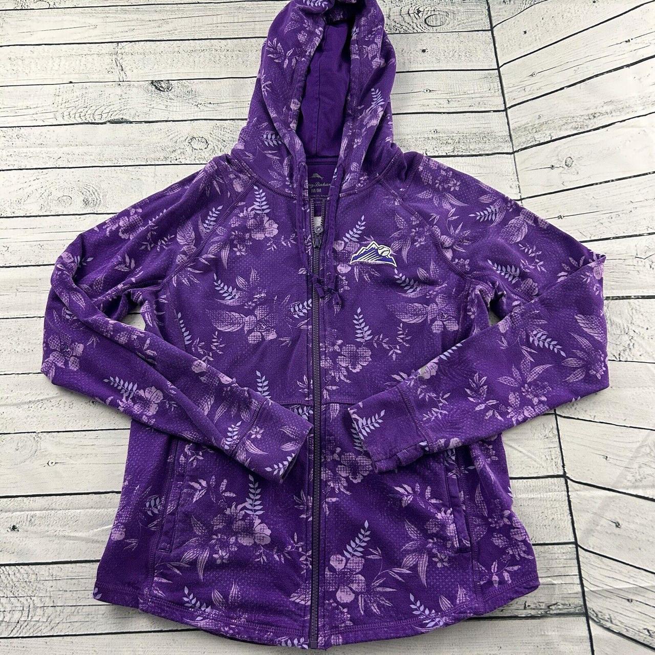 Tommy Bahama Full Zip Hooded Colorado Rockies - Depop