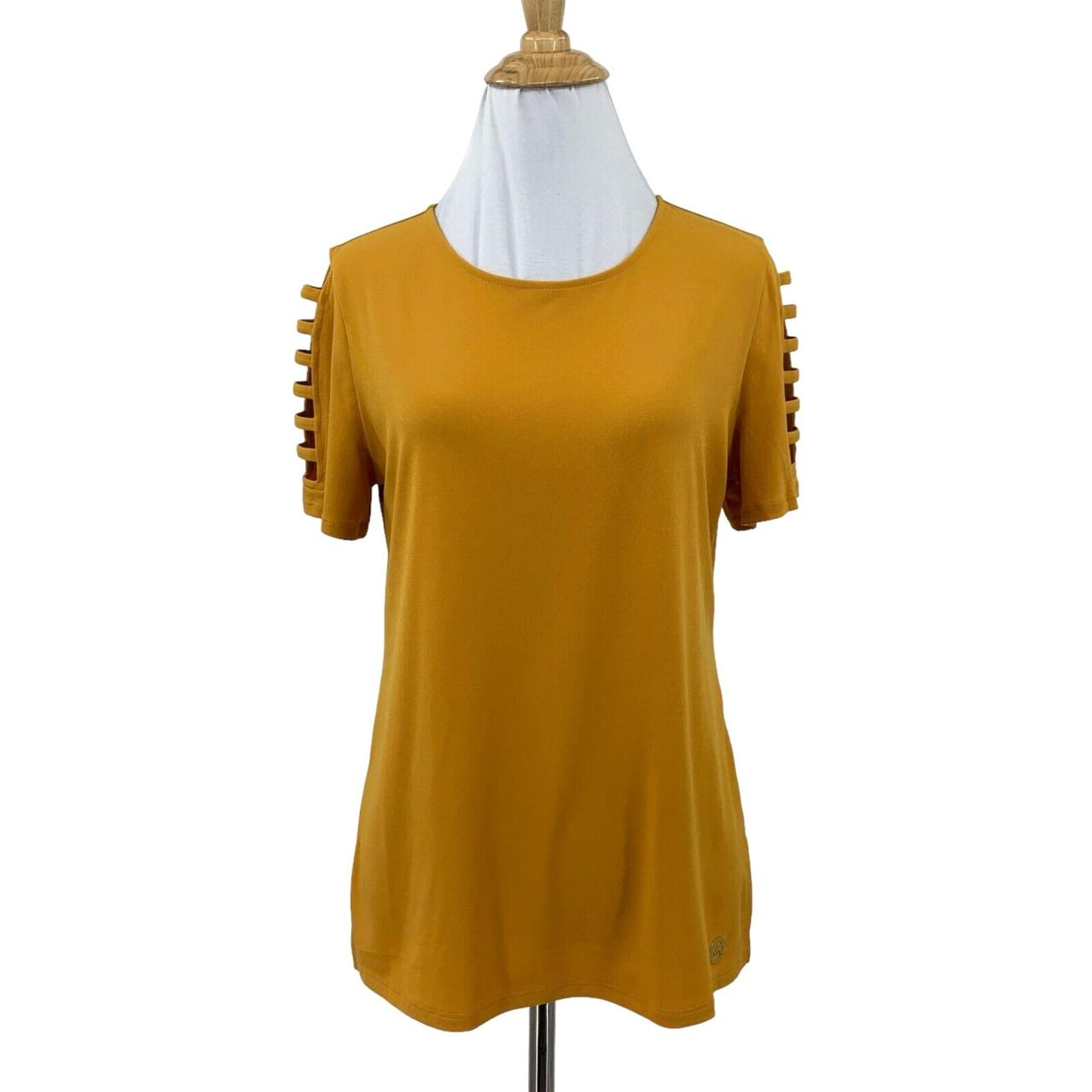 Michael kors shirts on sale womens yellow