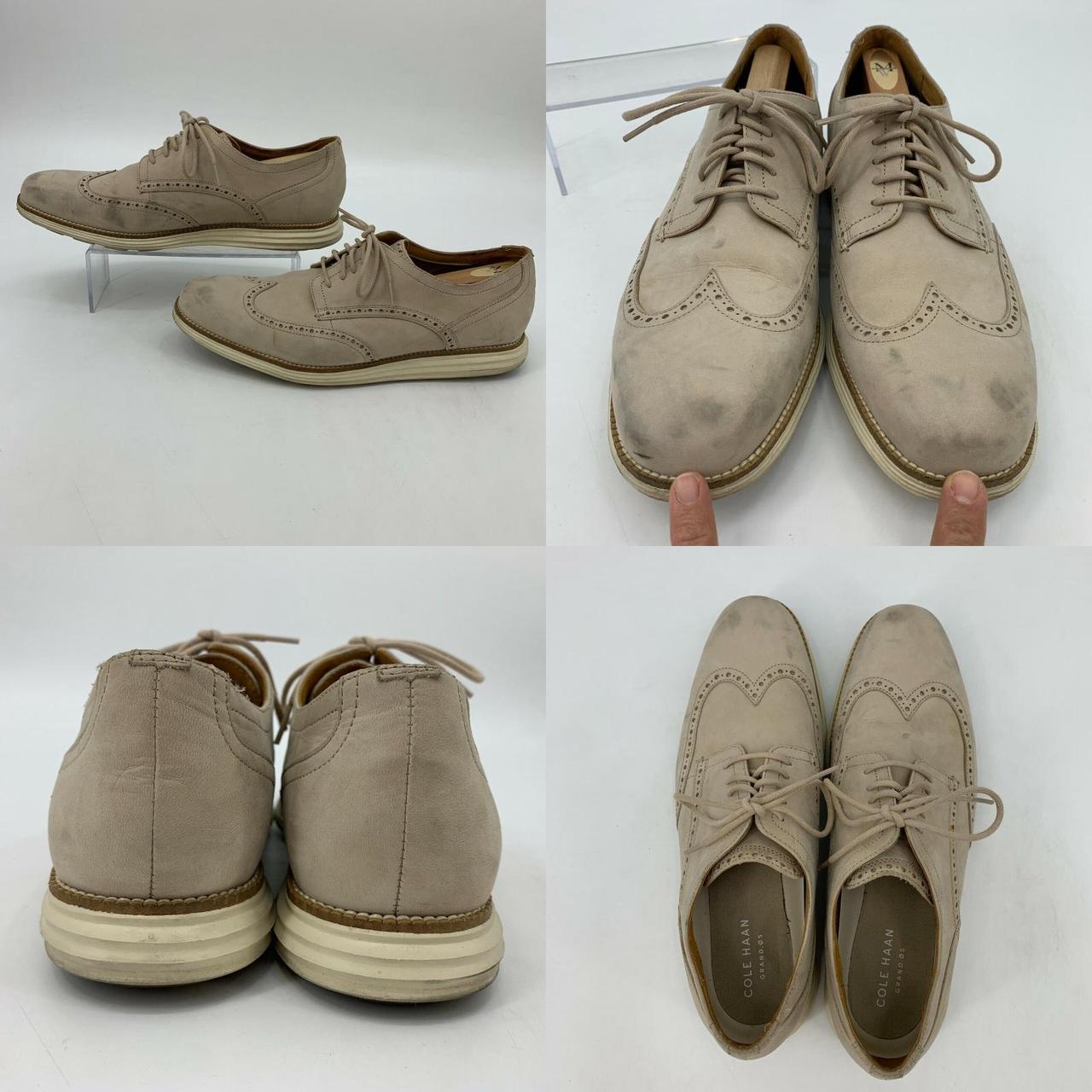 Cole Haan Dress Shoes Men Size 12 M Beige Wingtip... - Depop