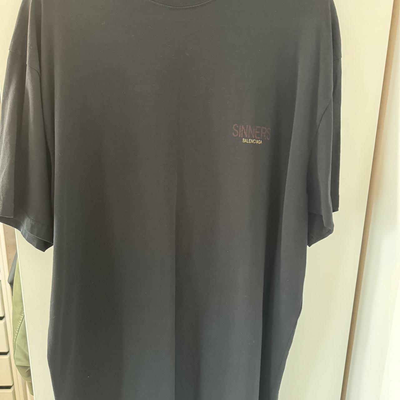 Balenciaga Sinner T-Shirt. Size M but oversized.... - Depop