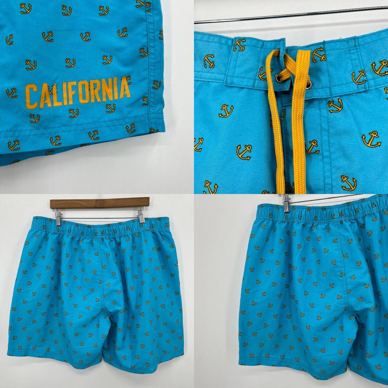 California Looks Men's Blue Swim-briefs-shorts (4)