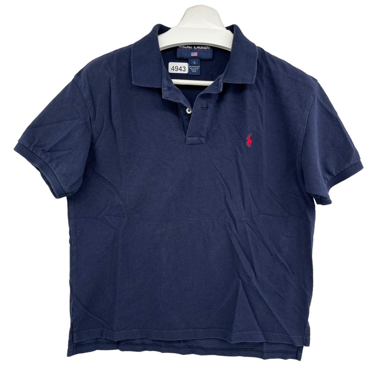 Polo Sport Men's Navy and Blue Polo-shirts | Depop