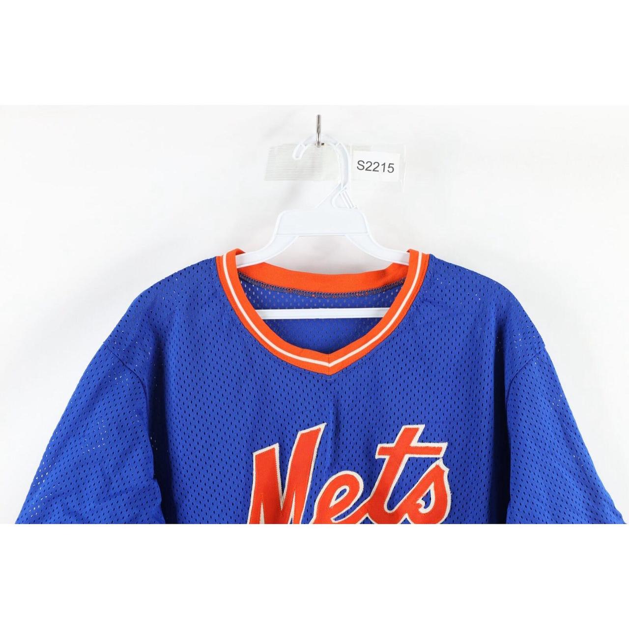 Sand Knit Vintage MLB New York Mets Jersey in White Size L