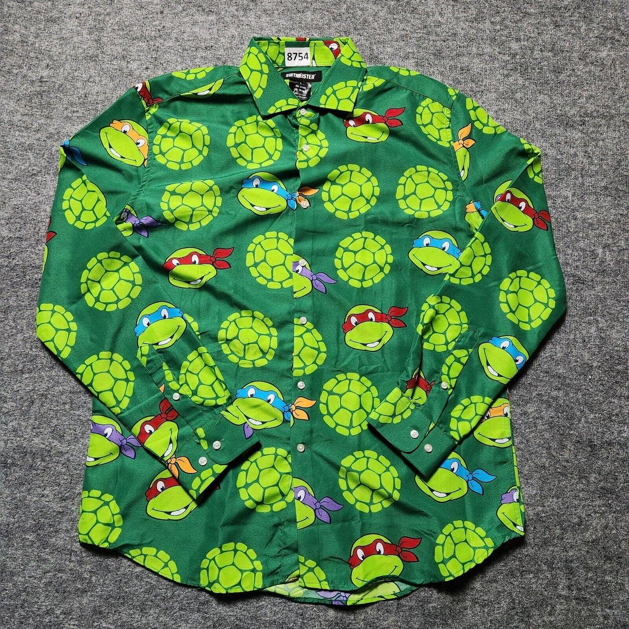 Teenage Mutant Ninja Turtles Shirt Men Large Green - Depop