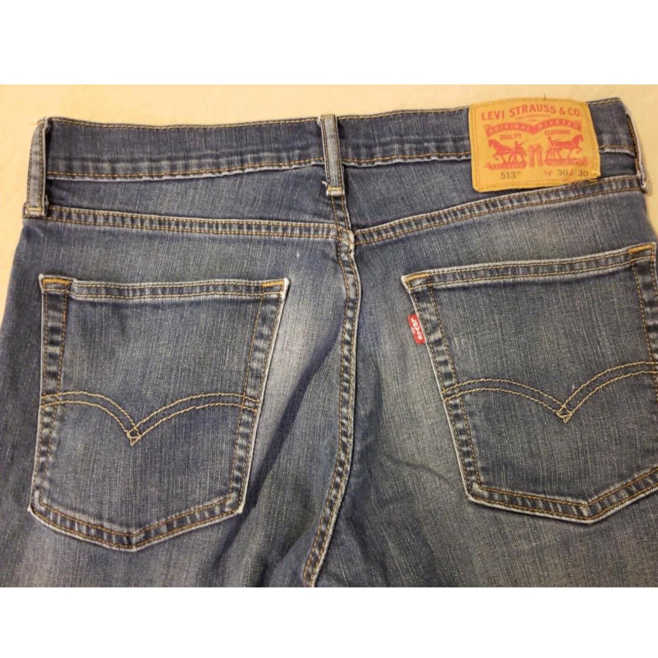 Mens Levis 513 Jeans 30x30 Slim Straight Cotton. Depop