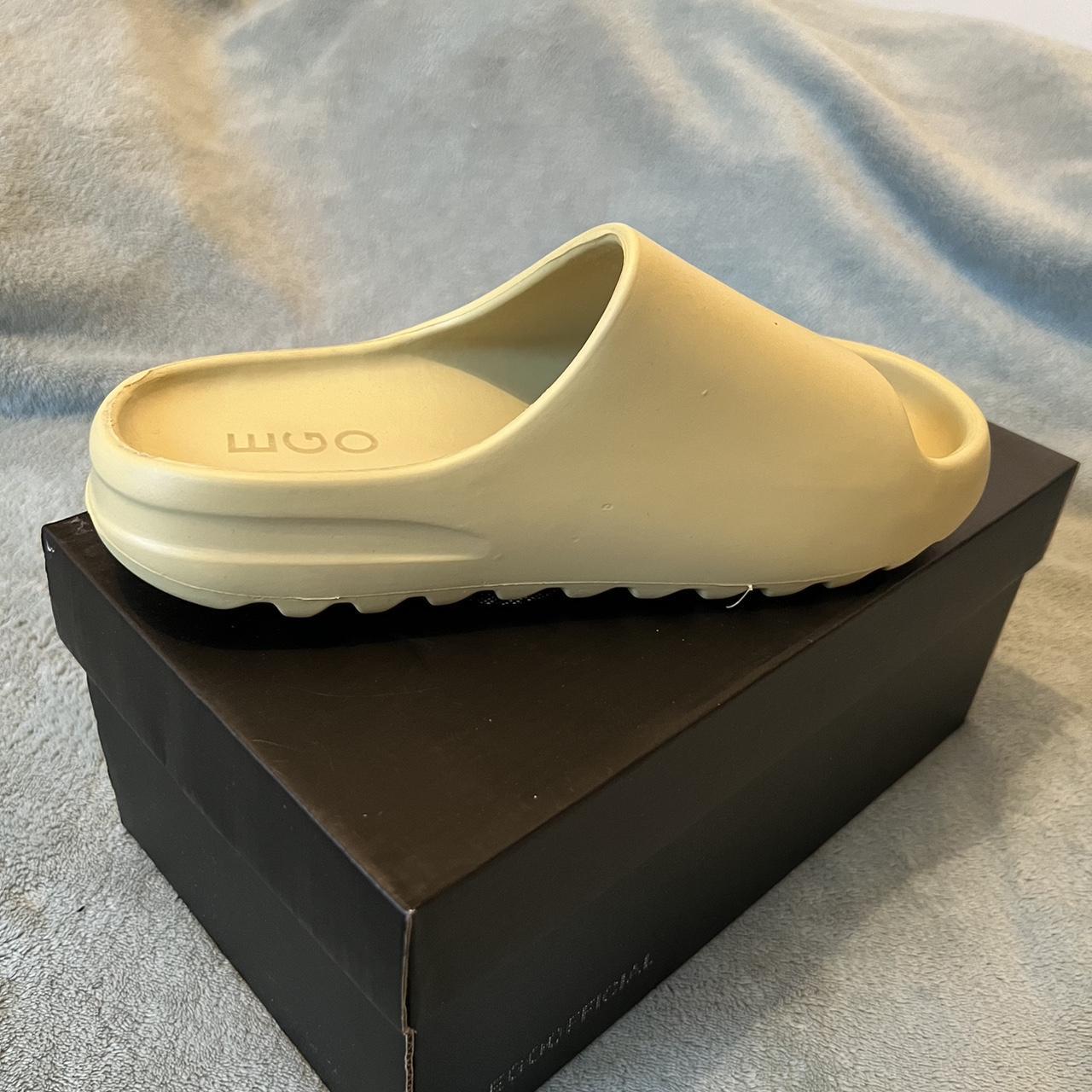 EGO Women's Green Slides Depop