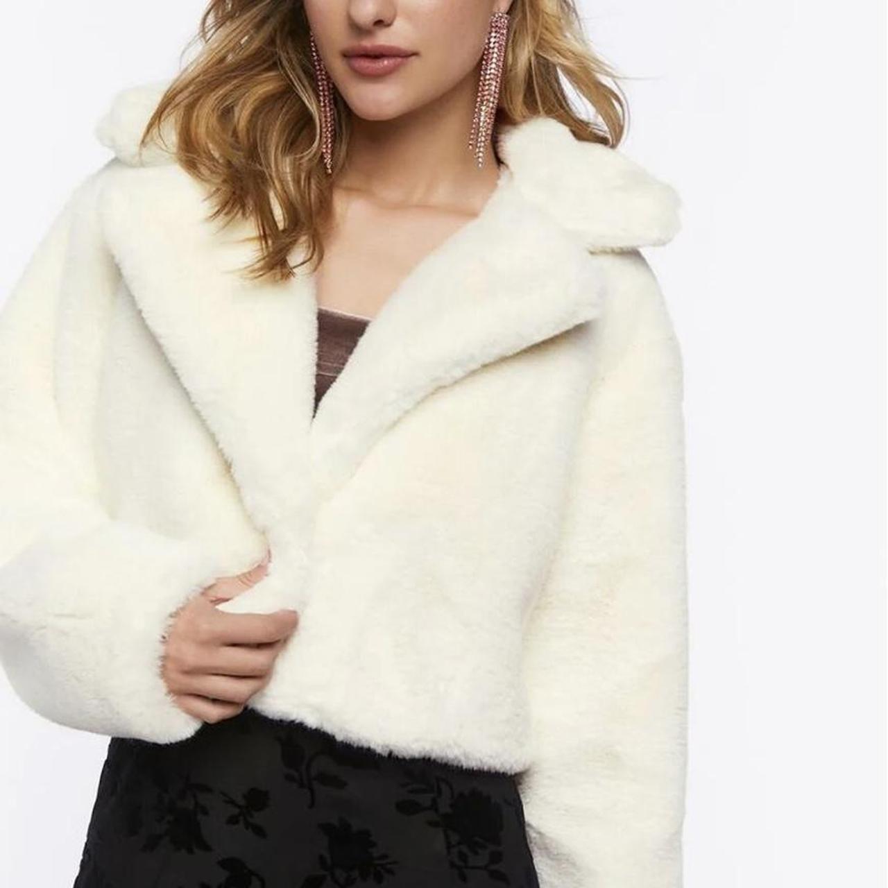 forever 21 fuzzy coat