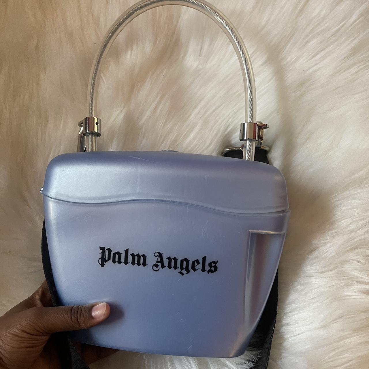 Palm angels blue online padlock bag