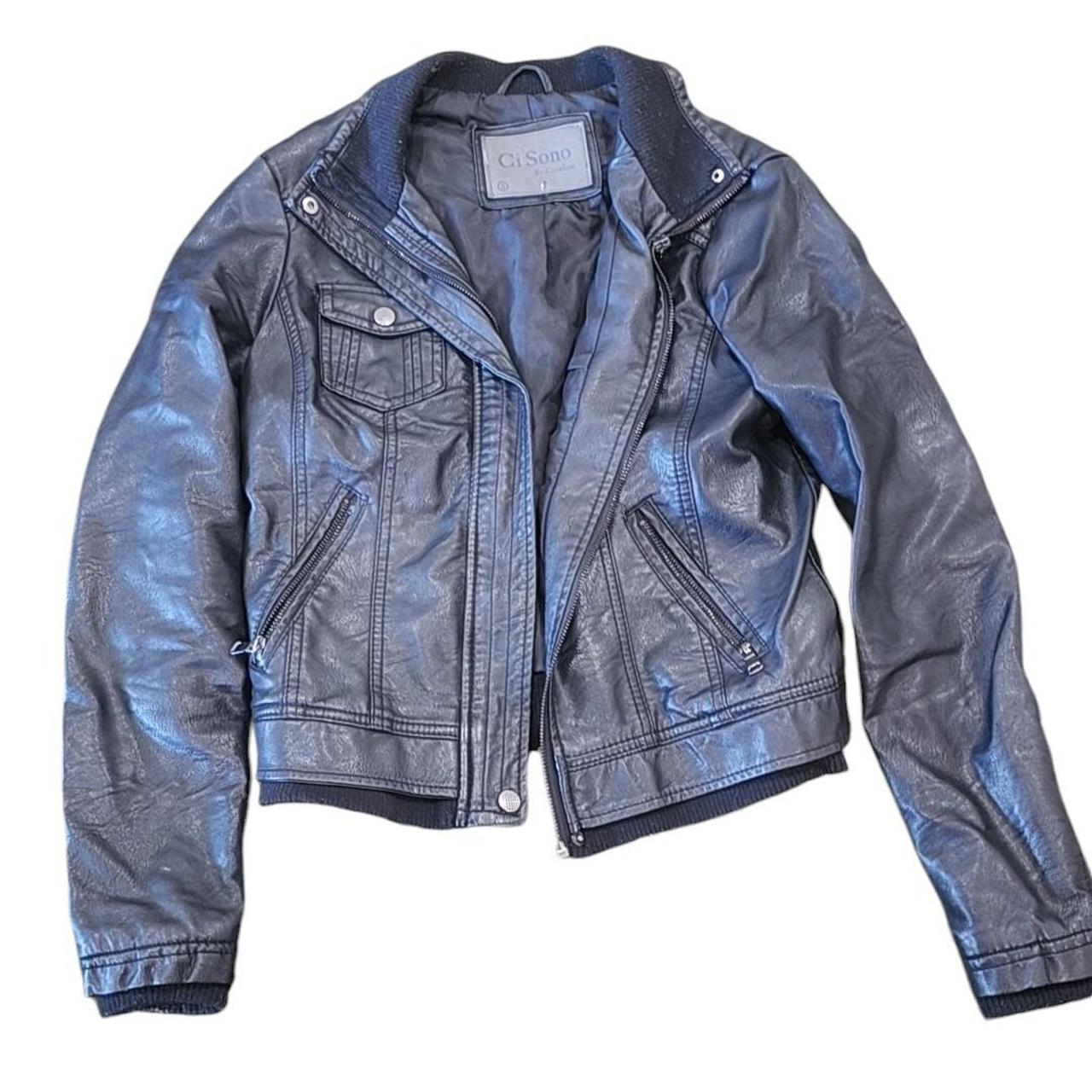 Ci sono by cavalini leather jacket best sale