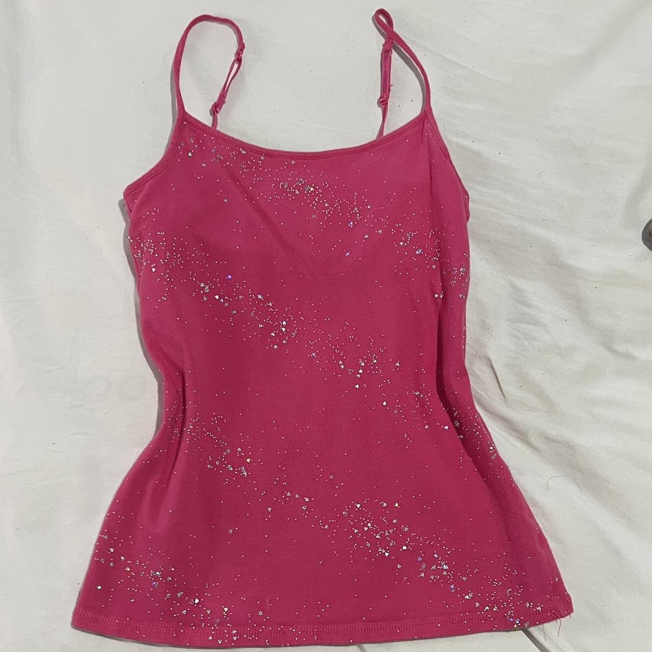 Justice Women's Pink Vest Depop