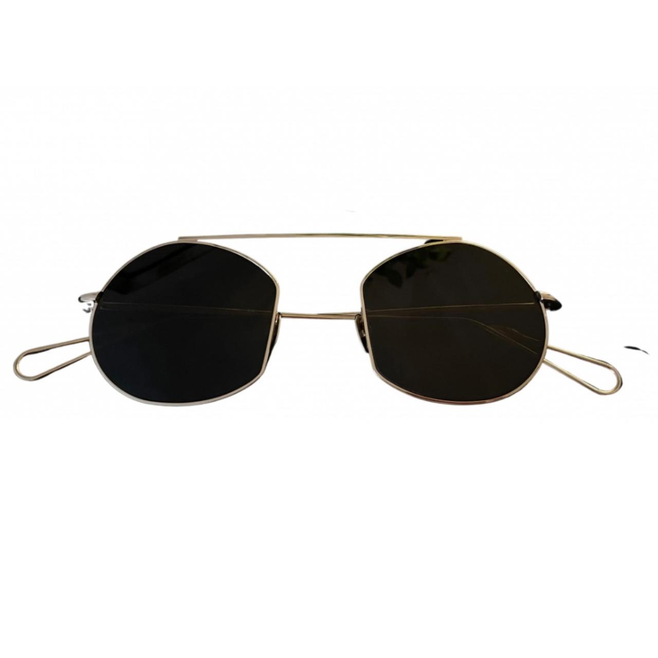 Ahlem Men's Black and Gold Sunglasses