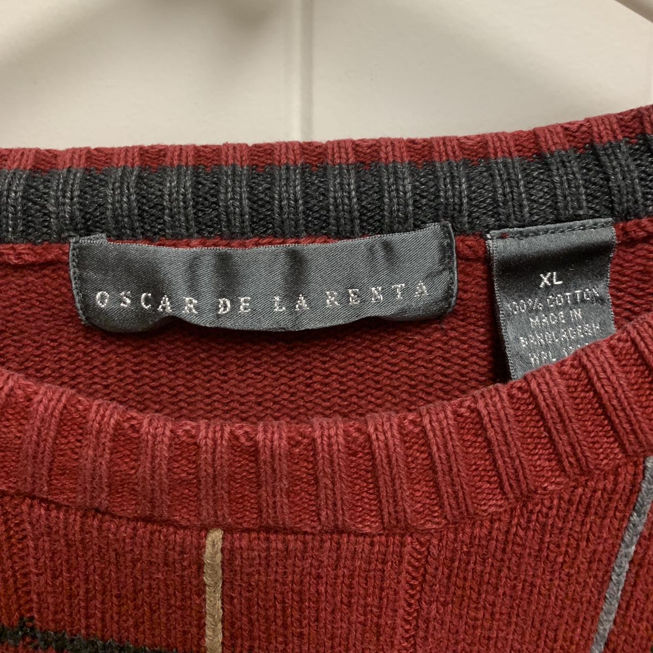 Oscar de la on sale renta red sweater