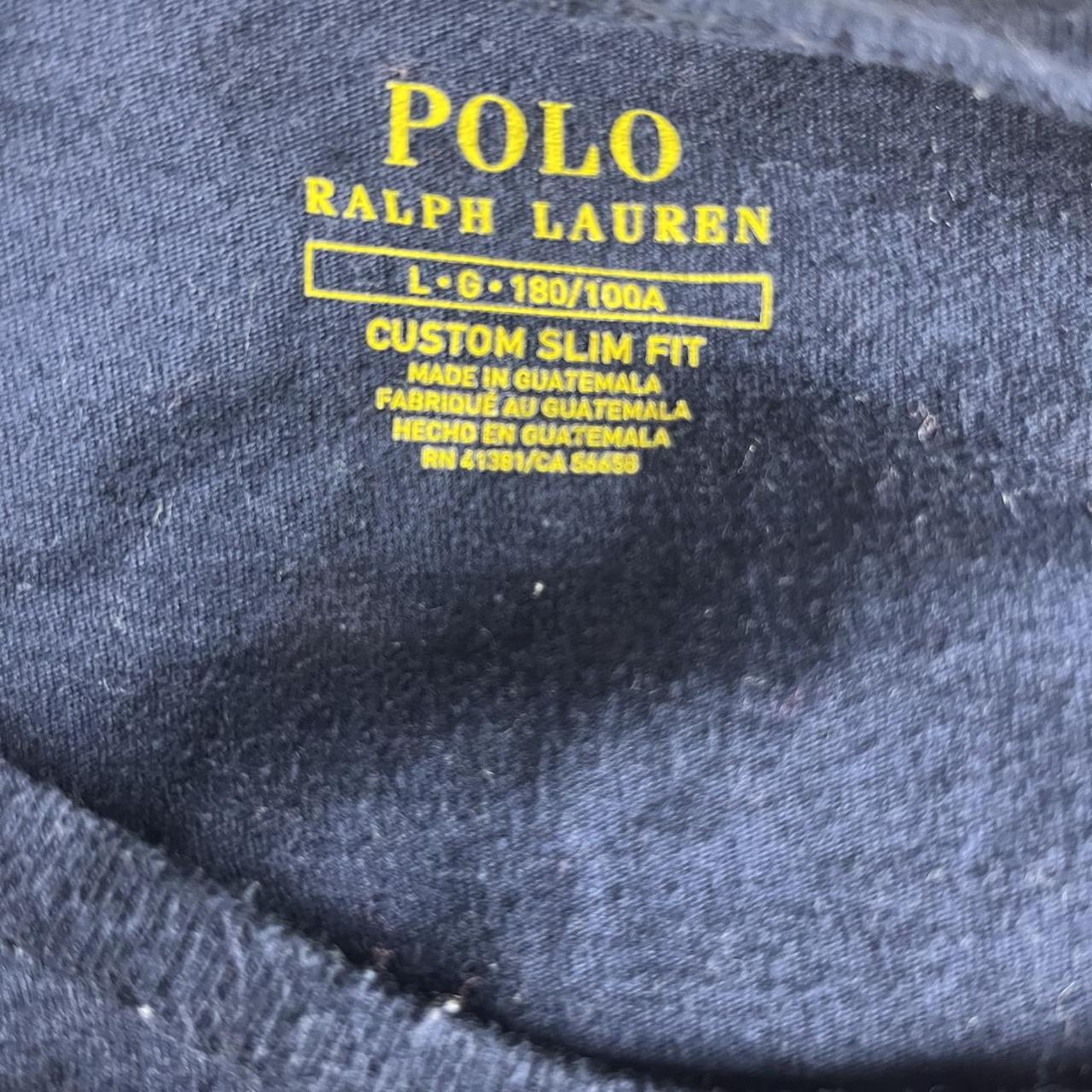 Polo Ralph Lauren Men's Navy and Blue T-shirt | Depop