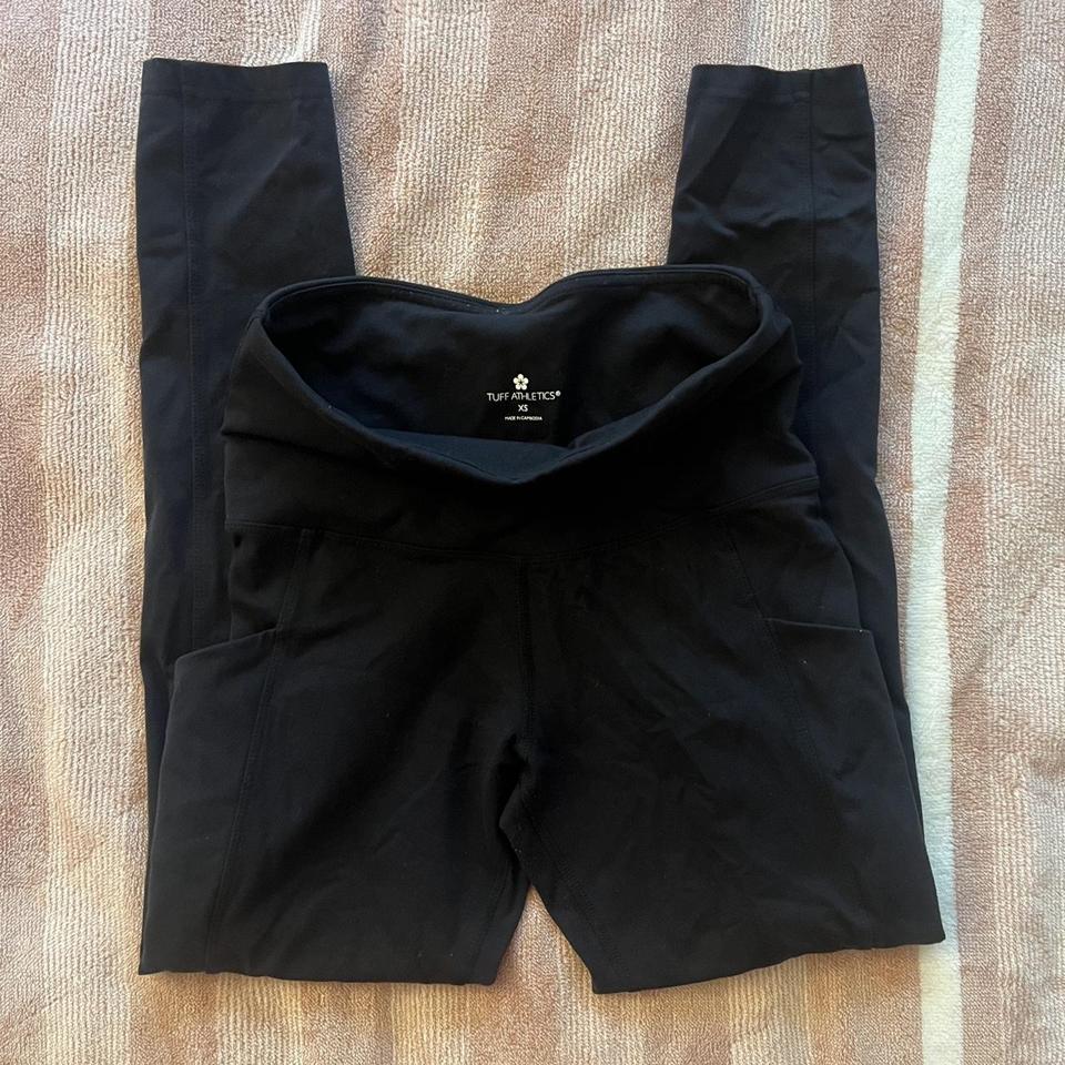 Tuff Athletics Black Leggings No flaws, excellent - Depop