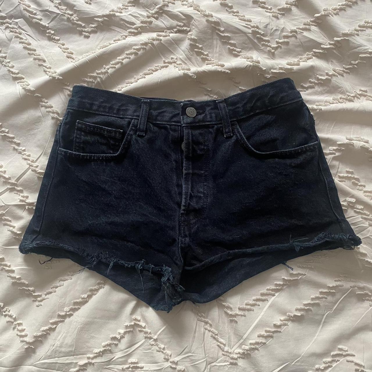 Brandy melville black hot sale denim shorts