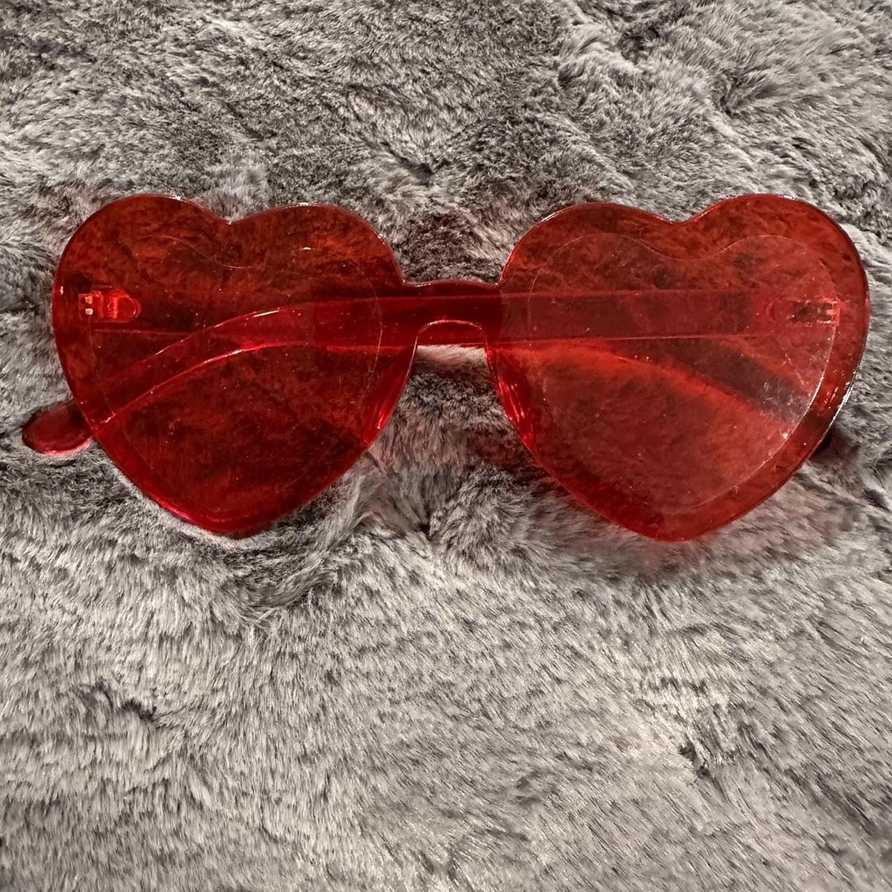 Thick Candy Color Heart-Shaped Sunglasses Trend Peach Heart Frameless  One-Piece Marine-Lens Sunglass | Fruugo BH